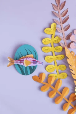 Wanddeko Papier 'Langnasen-Falkenfisch'