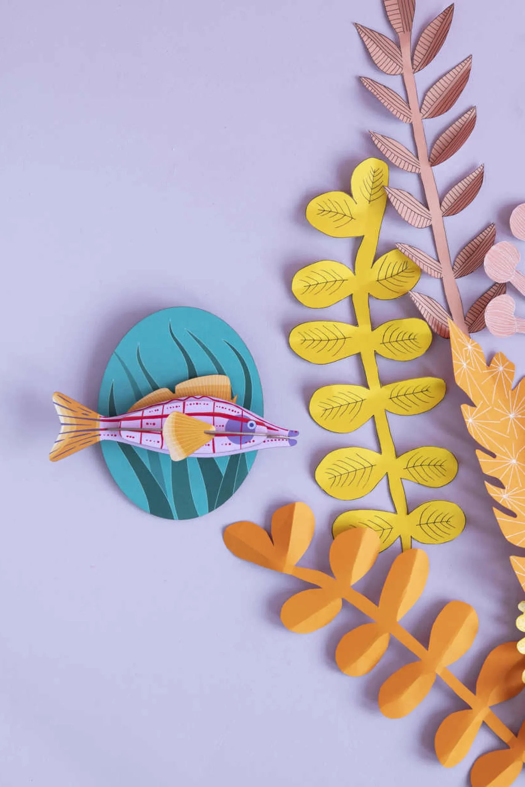 Wanddeko Papier 'Langnasen-Falkenfisch'