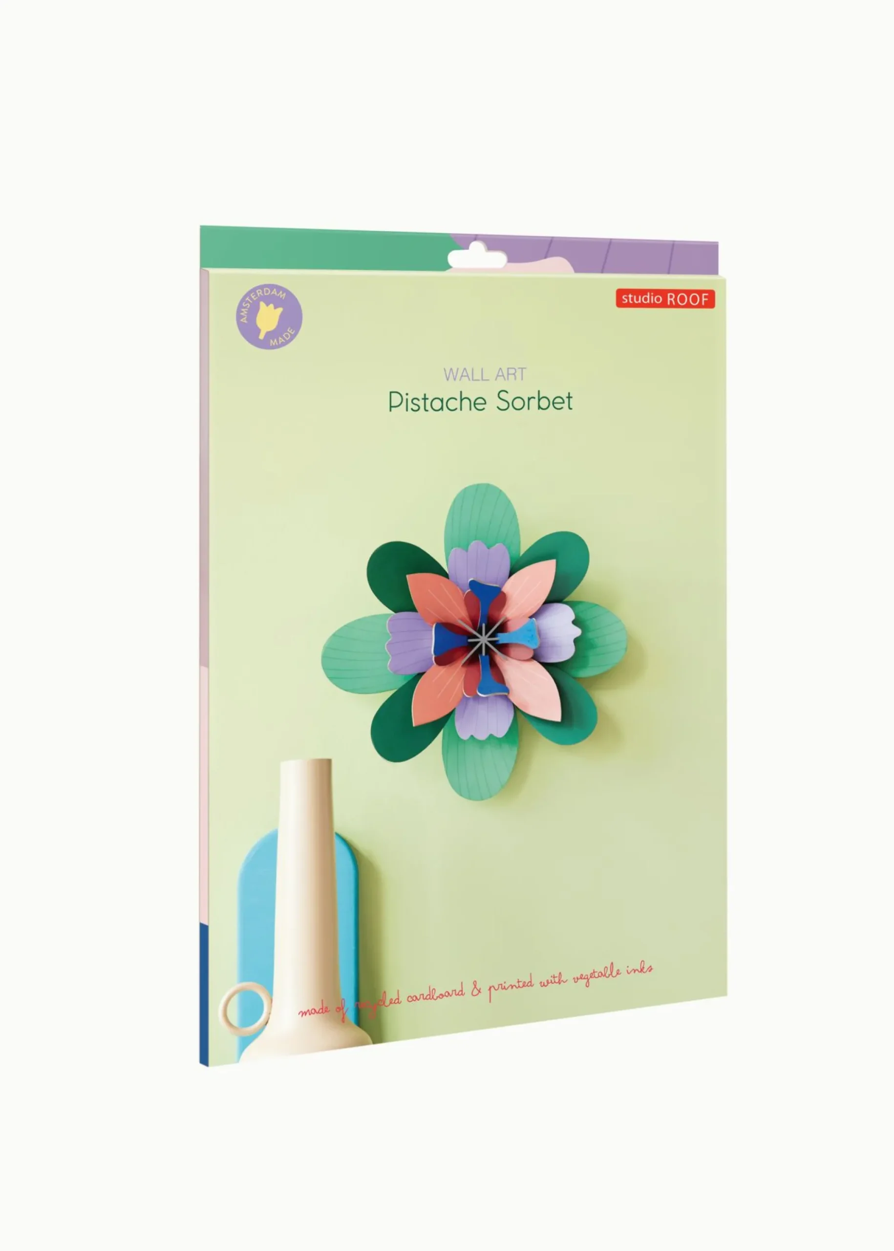 Wanddeko Papier 'Layecrimson-Blume'