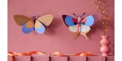 Wanddeko Papier 'Leuchtende Flügel'