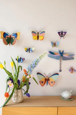 Wanddeko Papier 'Leuchtender Flügel'