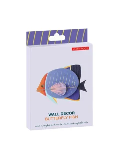 Wanddeko Papier 'Leuchtender Diskusfisch'