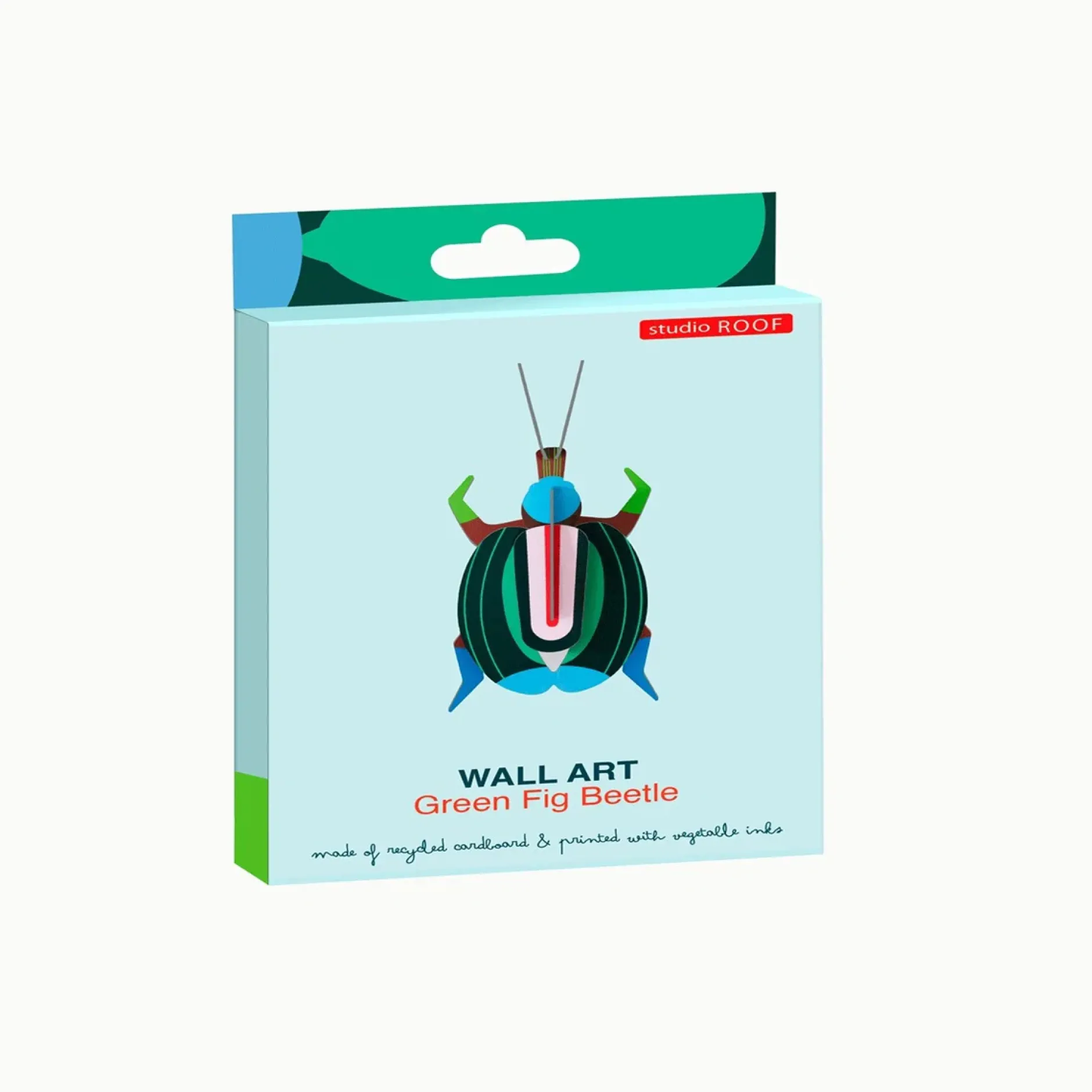 Wanddeko Papier 'Leuchtender Käfer'