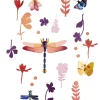 Wanddeko Papier 'Libellen-Set'