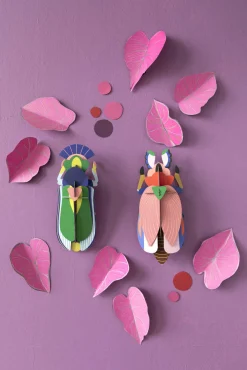 Wanddeko Papier 'Marienkäfer'