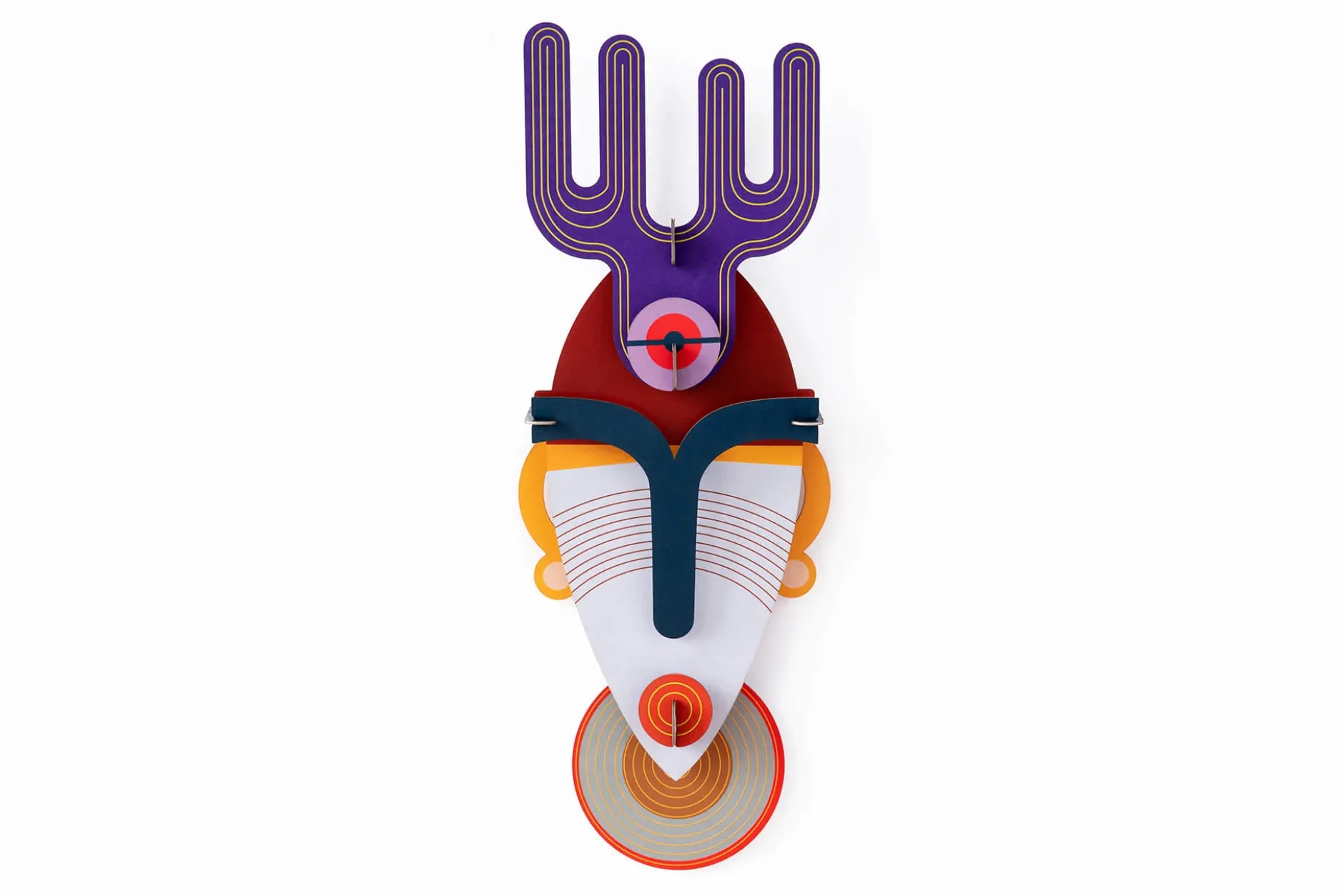 Wanddeko Papier 'Mumbai-Maske'