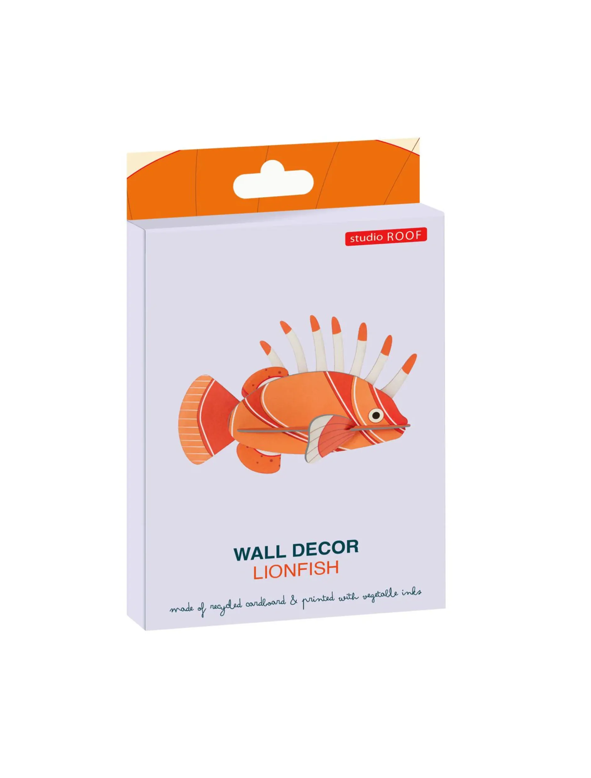 Wanddeko Papier 'Mutiger Rotfeuerfisch'
