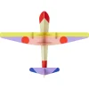 Wanddeko Papier 'Mutiges Flugzeugmodell'