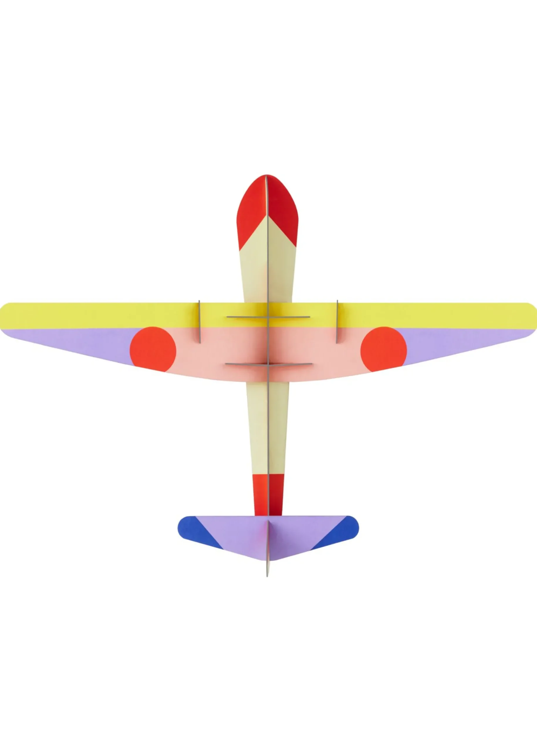 Wanddeko Papier 'Mutiges Flugzeugmodell'