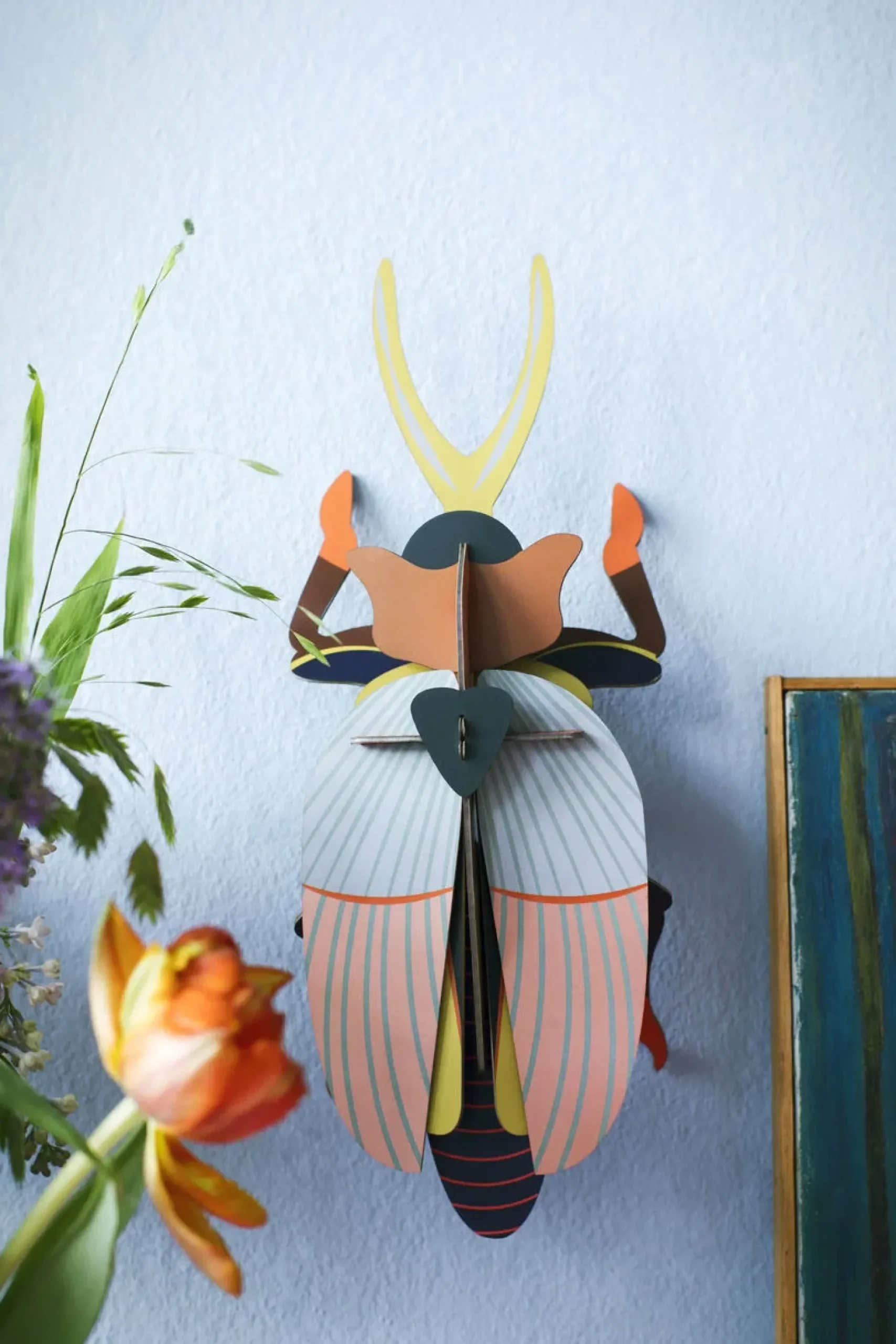 Wanddeko Papier 'Nashornkäfer'