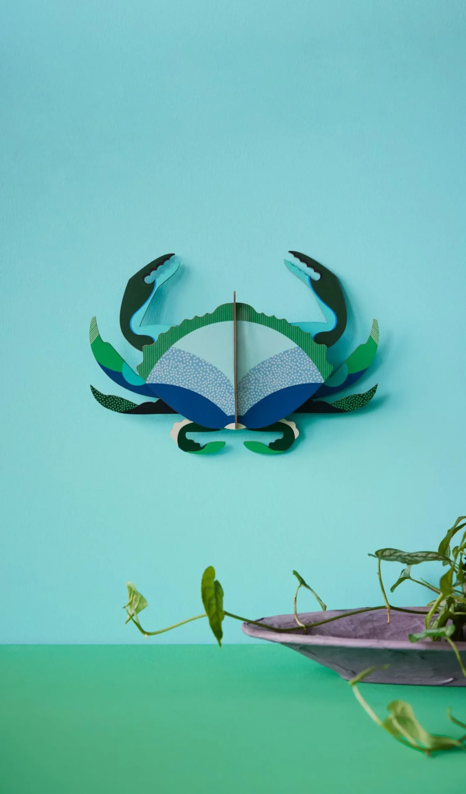 Wanddeko Papier 'Ozeankrabbe'