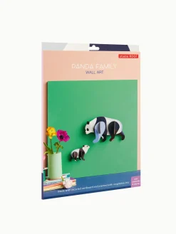 Wanddeko Papier 'Panda Family'