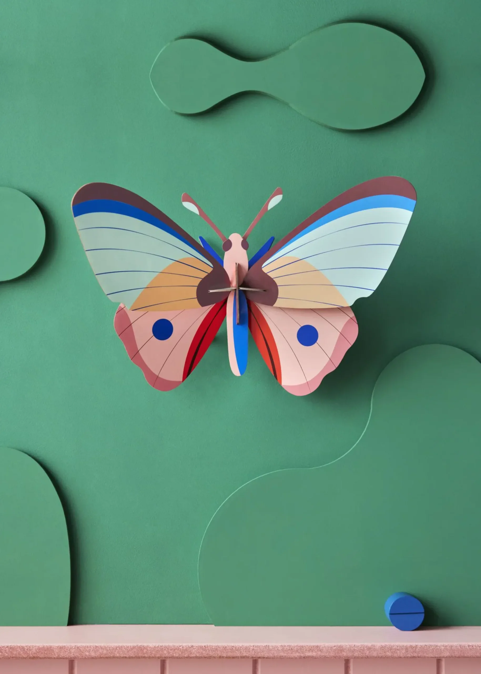 Wanddeko Papier 'Regenbogen-Flattern'