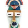 Wanddeko Papier 'Regenbogenmaske'