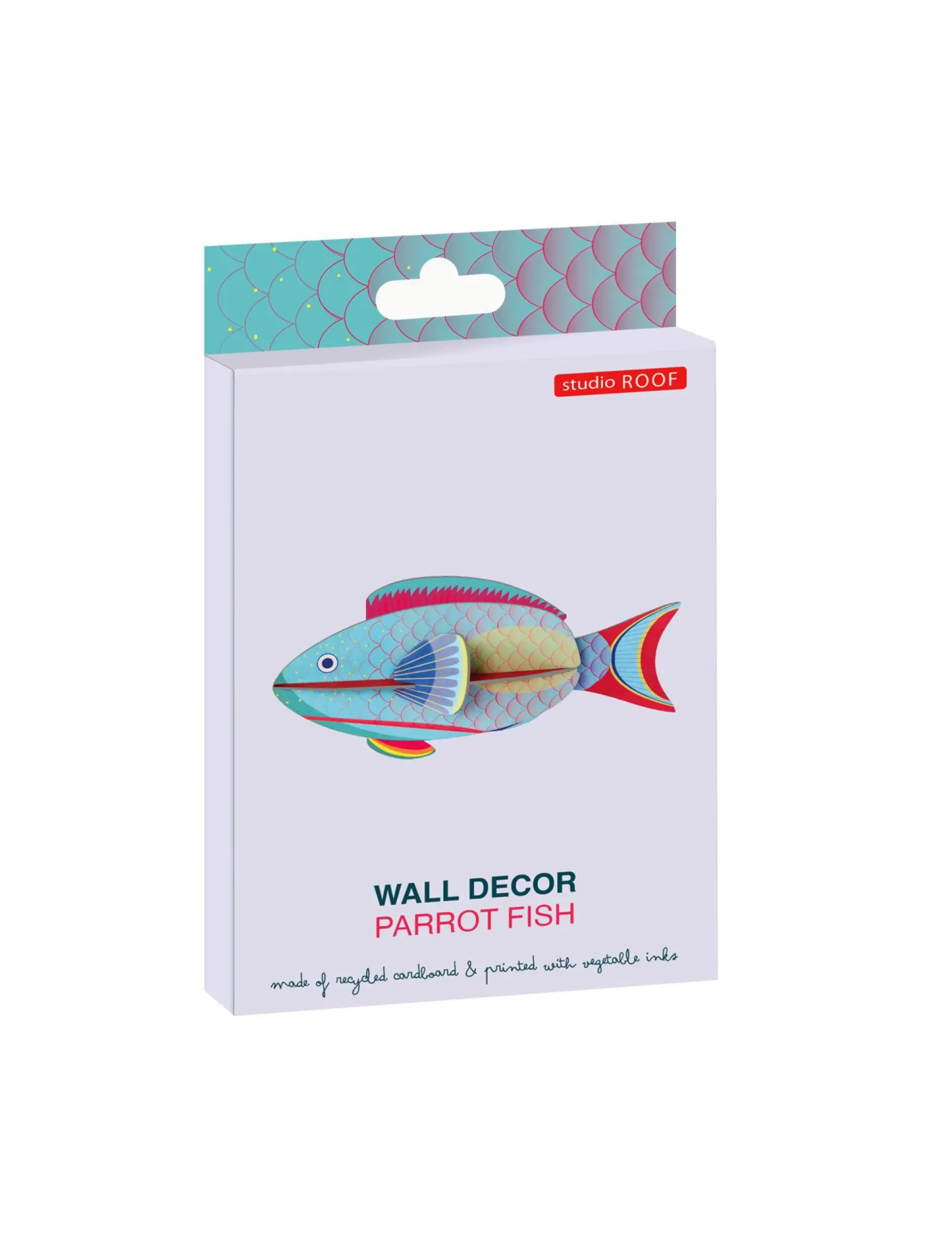 Wanddeko Papier 'Regenbogen-Papageifisch'