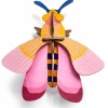 Wanddeko Papier 'Rosenbiene'