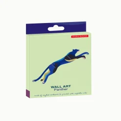 Wanddeko Papier 'Springender Panther'