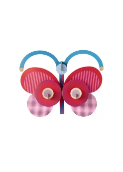 Wanddeko Papier 'Stripy Butterfly'