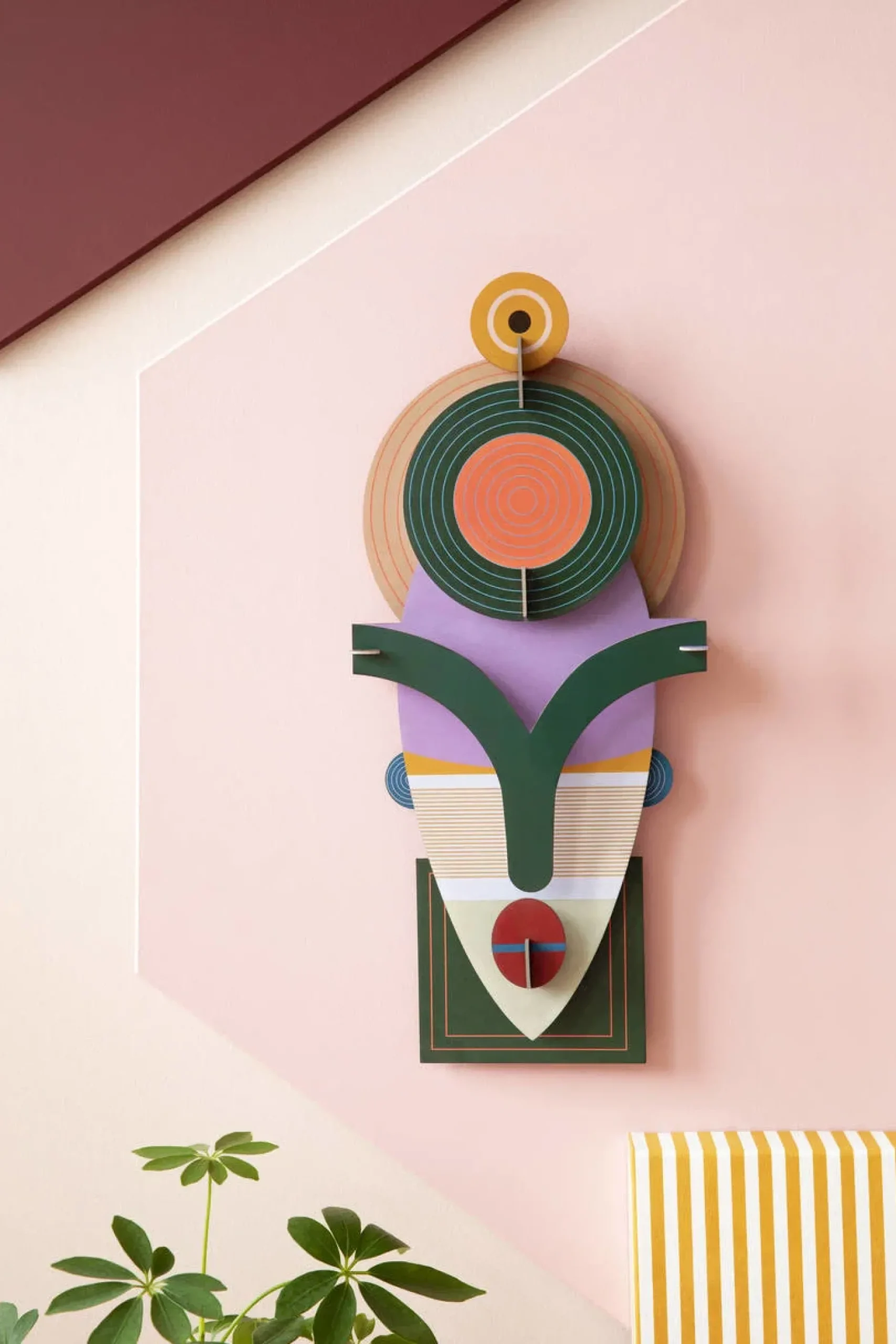 Wanddeko Papier 'Sydney-Maske'