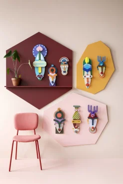 Wanddeko Papier 'Sydney-Maske'