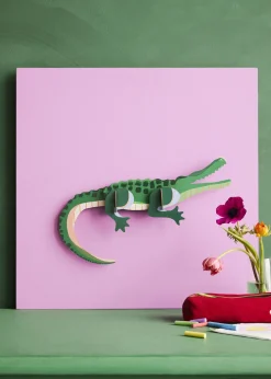 Wanddeko Papier 'Tall Crocodile'