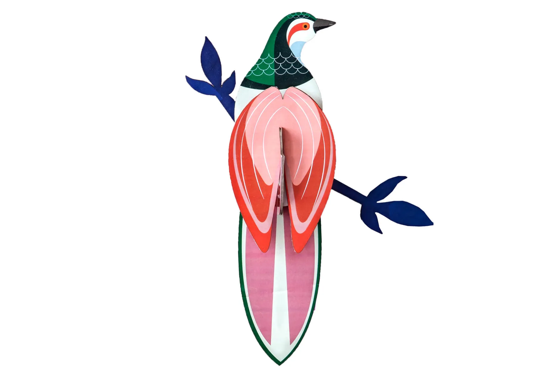 Wanddeko Papier 'Tropenvogel-Paradies'