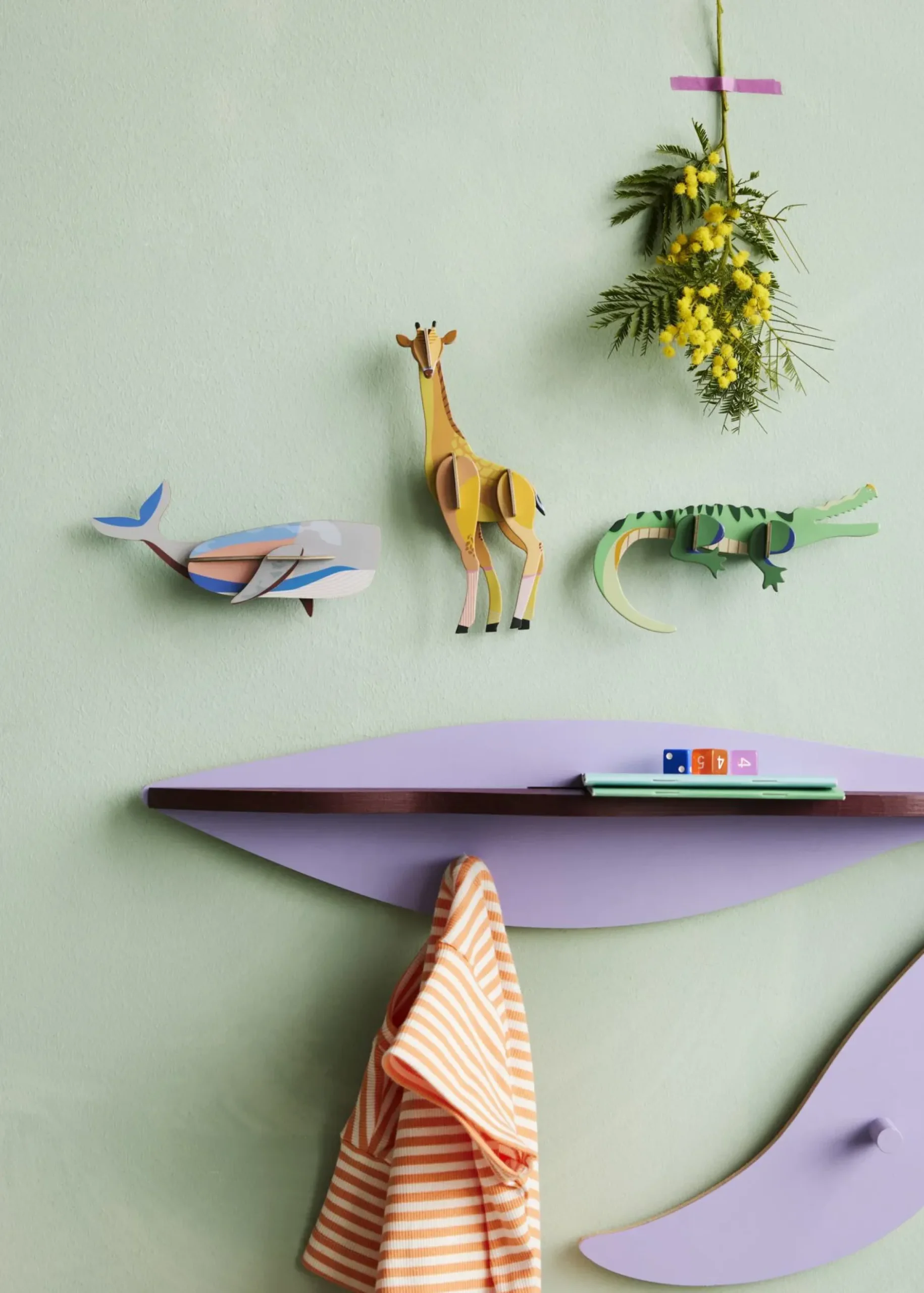 Wanddeko Papier 'Whale'