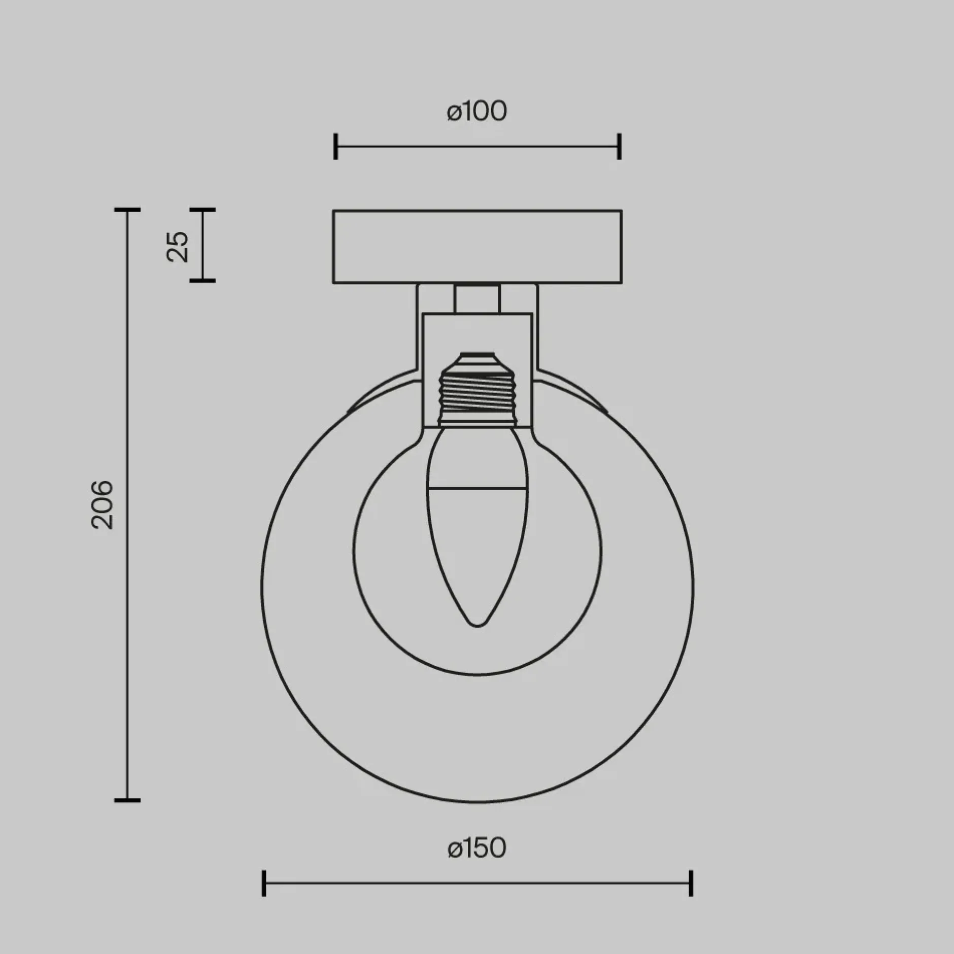 Wandleuchte 'Basic Form 3'