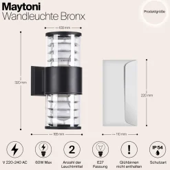 Wandleuchte 'Bronx 2'