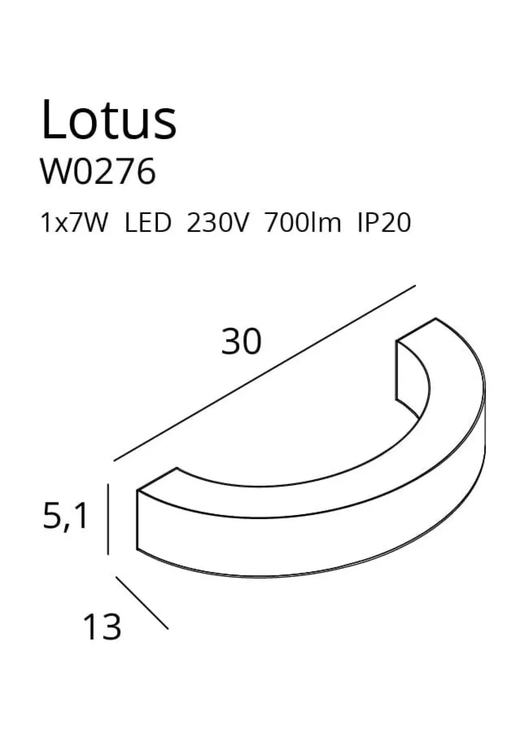 Wandleuchte 'Lotus'
