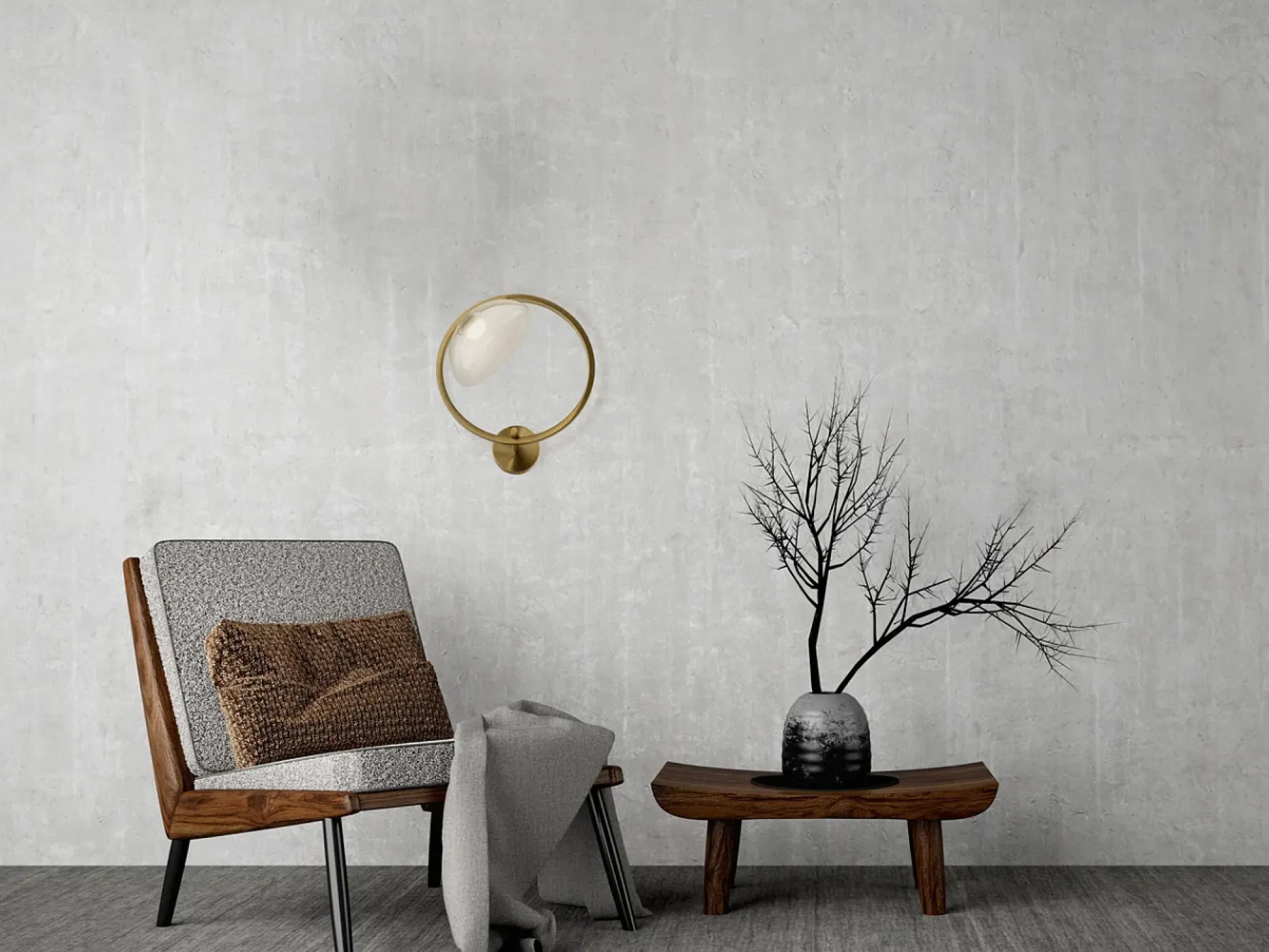 Wandleuchte 'Lunare 1'