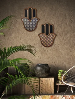 Wandmaske 'Grand Hamsa #2'