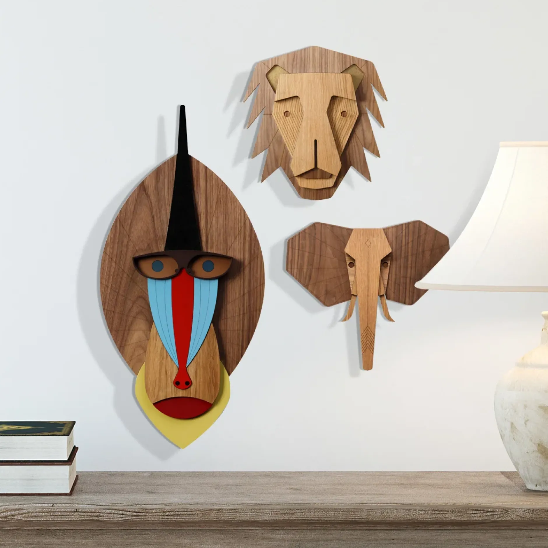 Wandmaske 'The Lion'