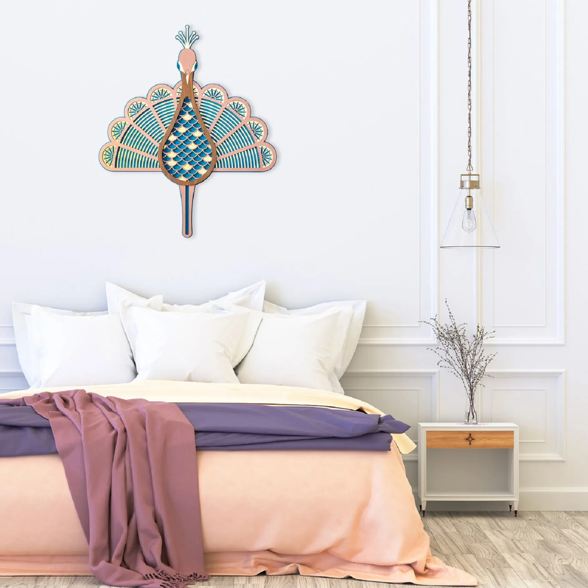 Wandmaske 'The Peacock'