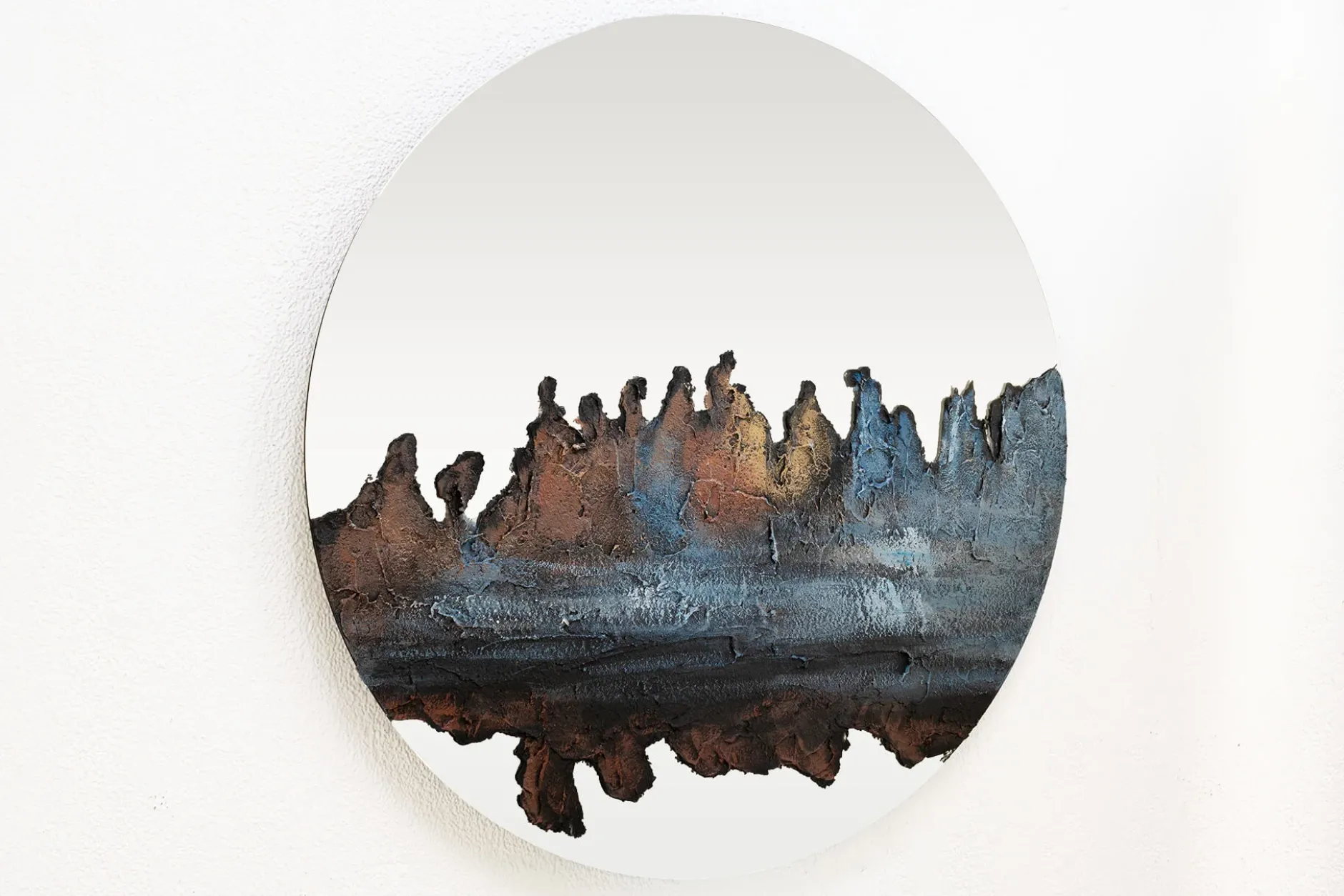 Wandspiegel 'Majestätische Gipfel' 60x60x2cm