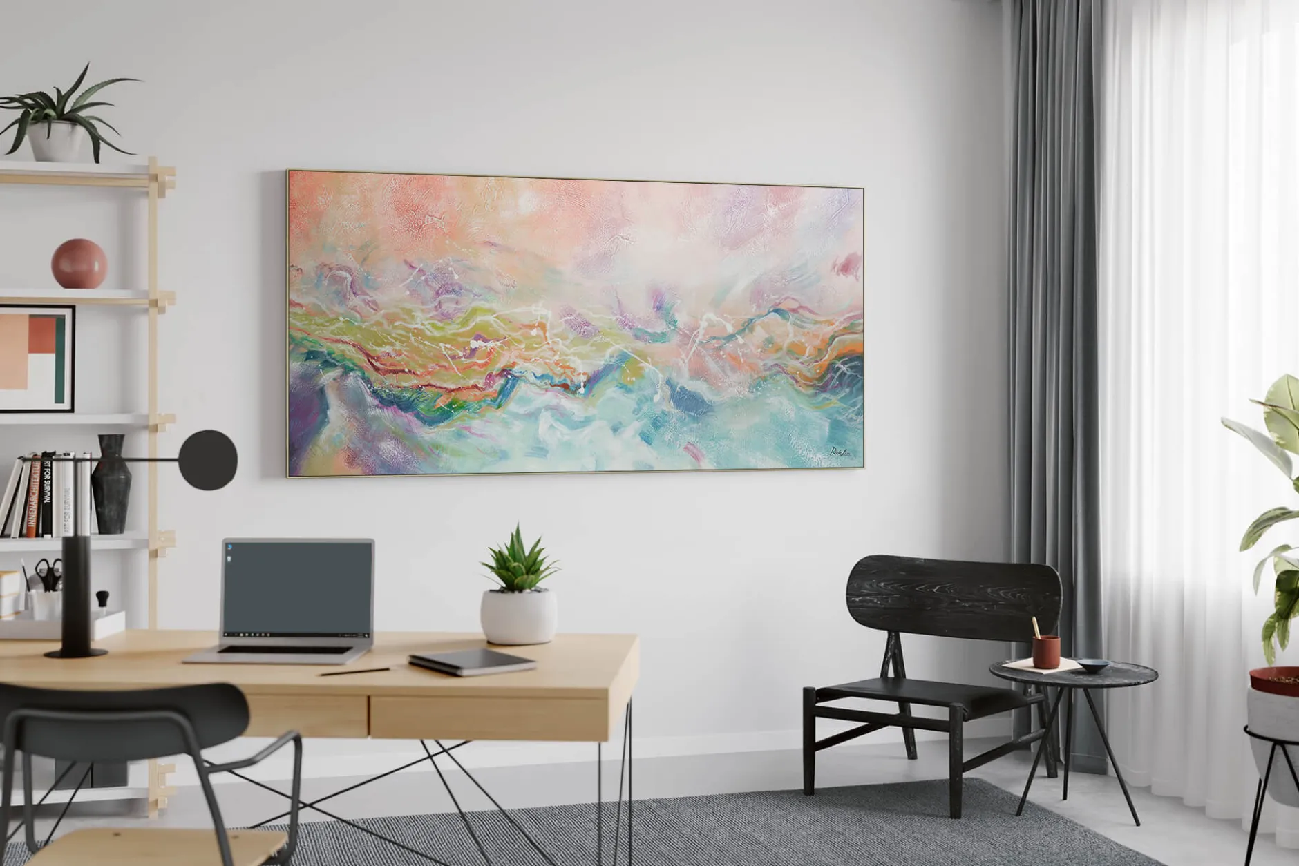 XXL Gemälde 'After the Rain' | Handgemaltes Unikat
