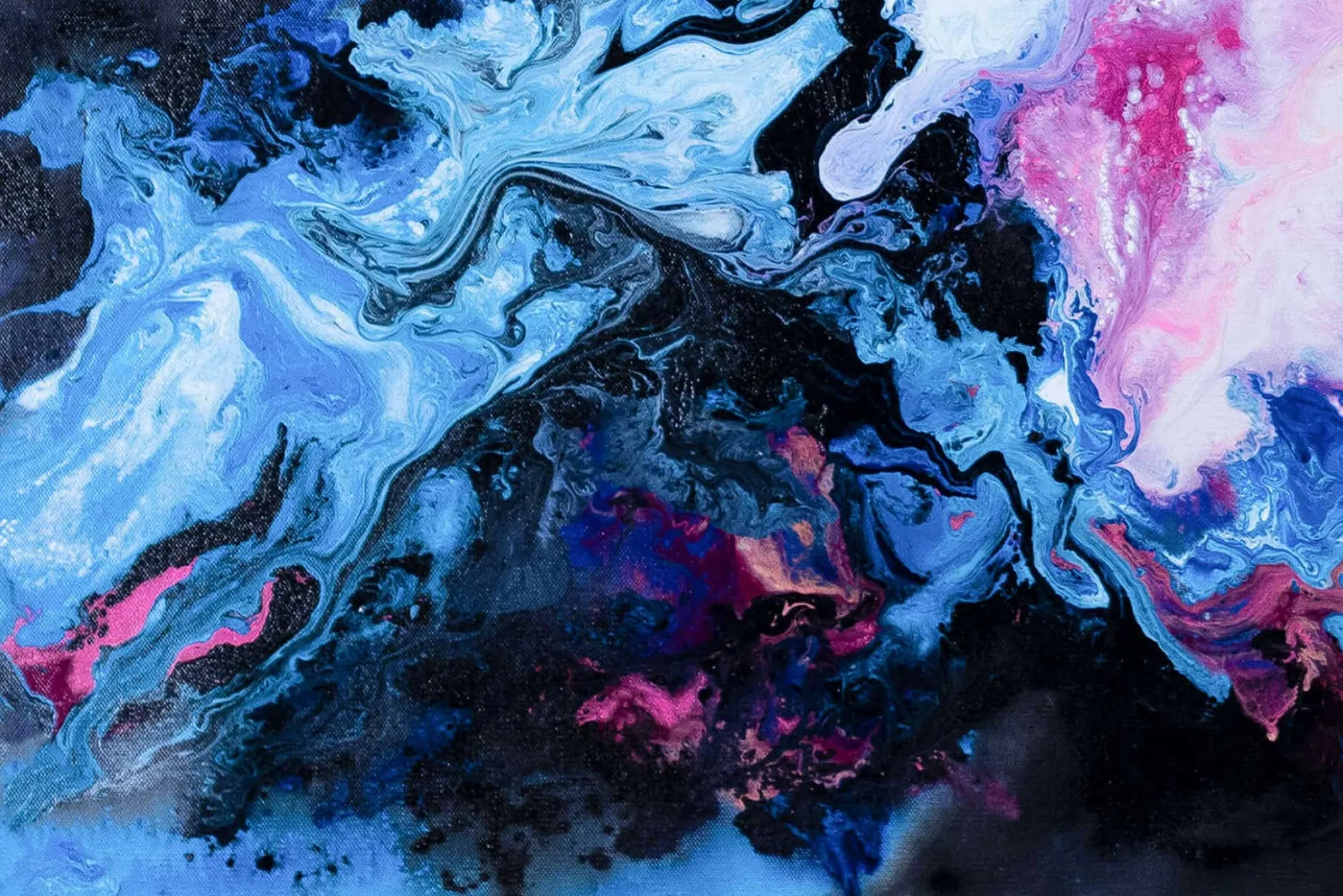 XXL Gemälde 'Andromeda' | Handgemaltes Unikat
