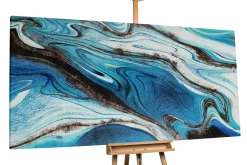 XXL Gemälde 'Blue Delight' | Handgemaltes Unikat
