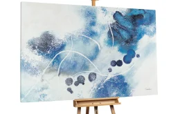 XXL Gemälde 'Cobalt Persuasion' | Handgemaltes Unikat