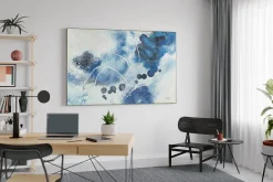 XXL Gemälde 'Cobalt Persuasion' | Handgemaltes Unikat