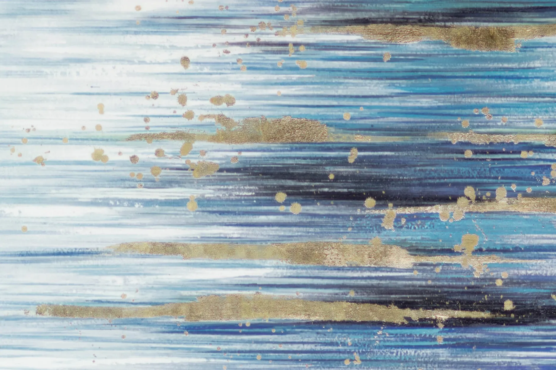 XXL Gemälde 'Goldene Flut' | Handgemaltes Unikat