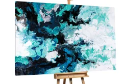XXL Gemälde 'Ice in Spring' | Handgemaltes Unikat
