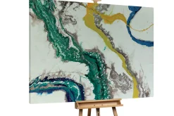 XXL Gemälde 'Liquid Marble' | Handgemaltes Unikat
