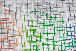 XXL Gemälde 'Polychrome Blueprint' | Handgemaltes Unikat