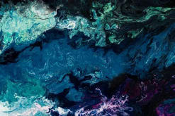 XXL Gemälde 'Reise zum Uranus' | Handgemaltes Unikat