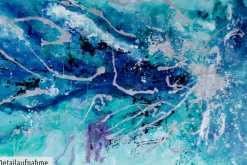 XXL Gemälde 'Smooth Sapphire' | Handgemaltes Unikat