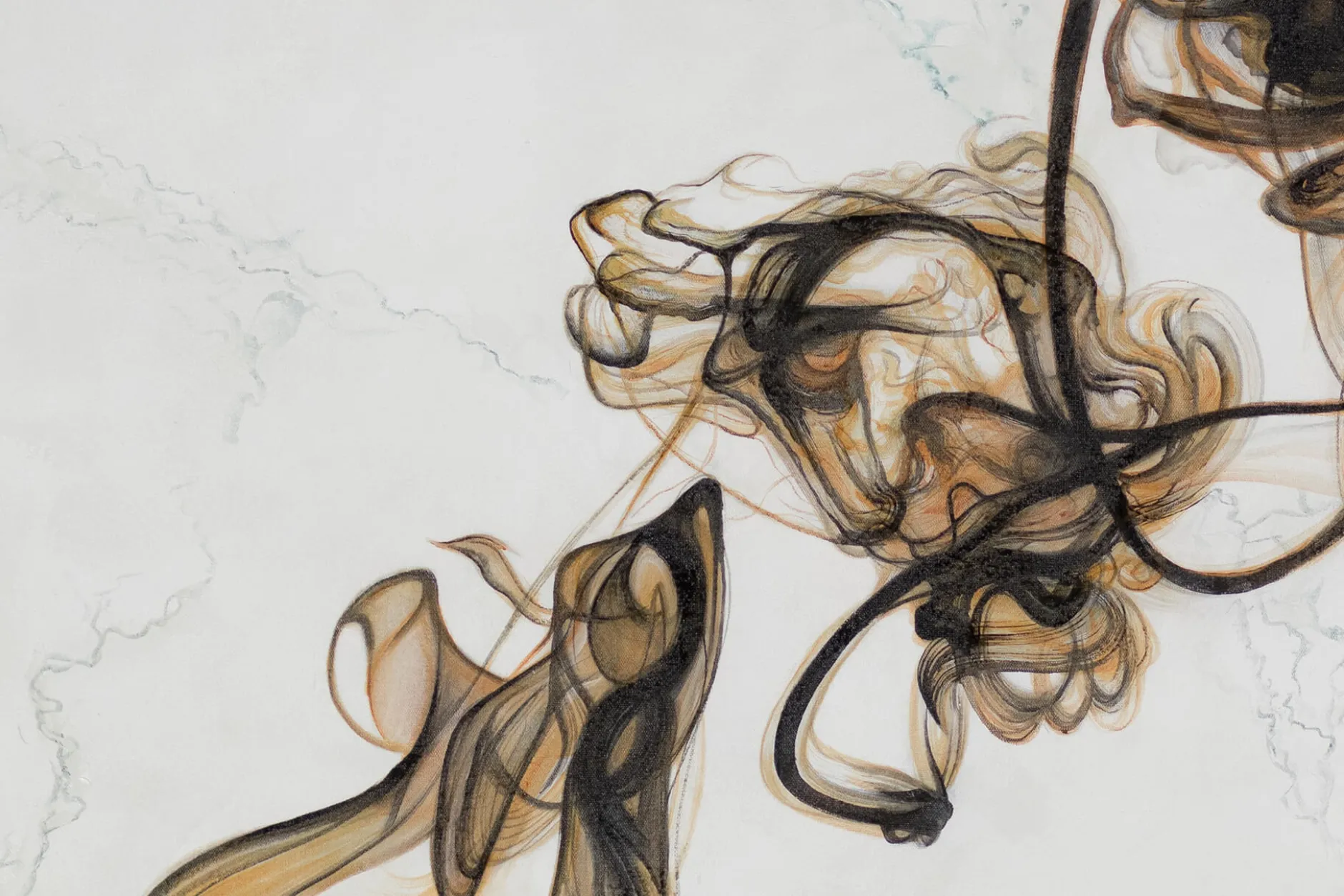 XXL Gemälde 'Sog der Zuneigung' | Handgemaltes Unikat