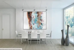 XXL Gemälde 'Surface of Earth' | Handgemaltes Unikat