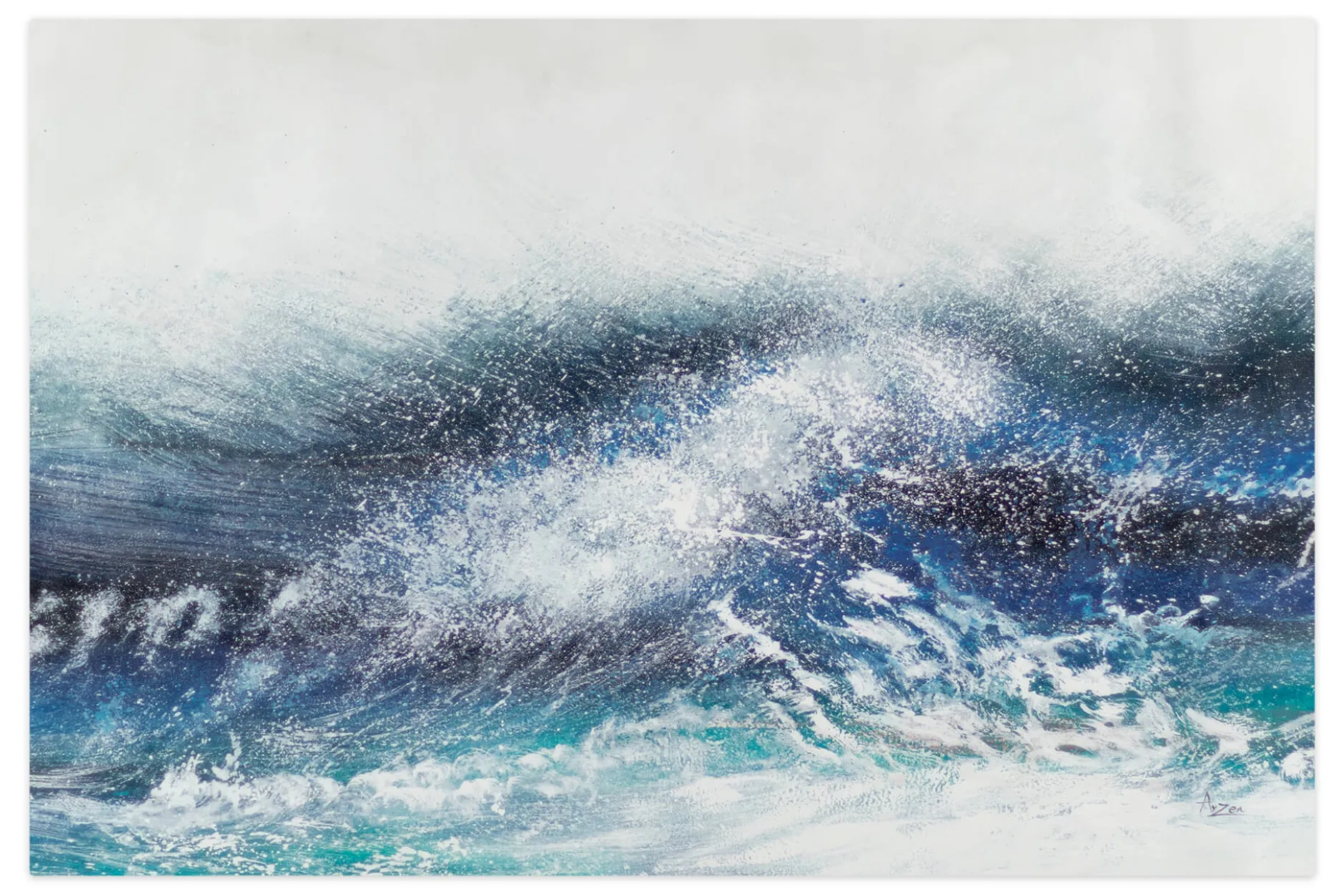 XXL Gemälde 'The Ocean Waves at Me' | Handgemaltes Unikat