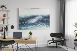 XXL Gemälde 'The Ocean Waves at Me' | Handgemaltes Unikat